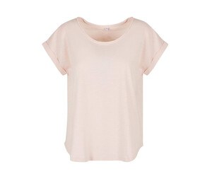 Build Your Brand BY036 - Camiseta corpo extendido Cor-de-rosa