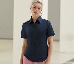 Fruit of the Loom SC406 - Camisa De Manga Curta Lady Fit Oxford (65-000-0)