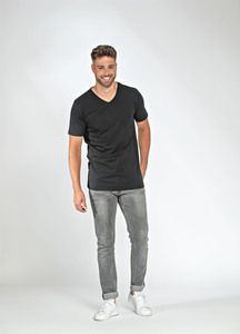 Lemon & Soda LEM1135 - T-shirt V-neck fine cotton elasthan