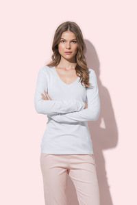 Stedman STE9720 - T-shirt V-neck Claire LS for her