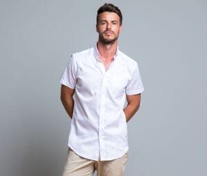 JHK JK605 - Camisa manga curta homem Oxford 