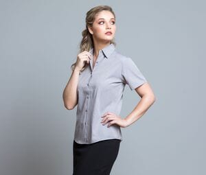 JHK JK606 - Camisa social mulher de manga curta Oxford 