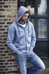 Tee Jays TJ5435 - Hoodie fashion de fecho para homem